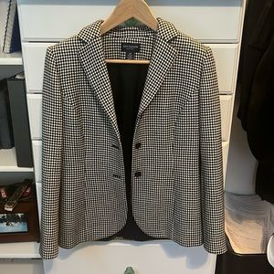 Black & White Hounds tooth W Blazer